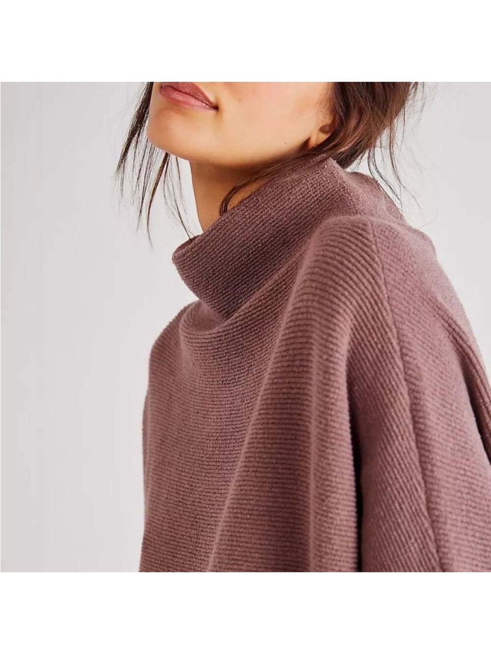 Free People! Ottoman Slouchy Tunic Sweater In Nutmeg NWT! - Picture 2 of 14